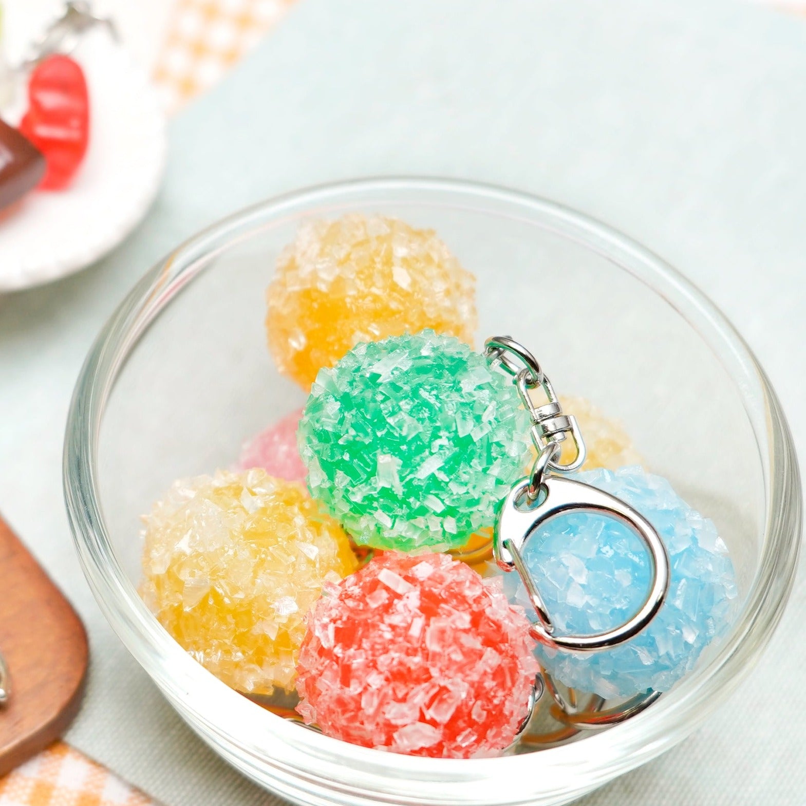 Keyring (IWASAKI) Candy Drop Orange
