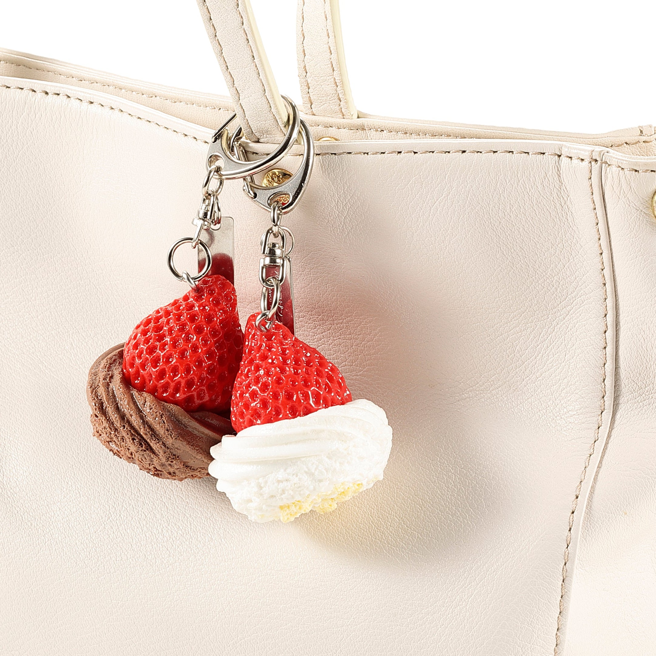 キーリング ショートケーキのいちご(さいしょ派)