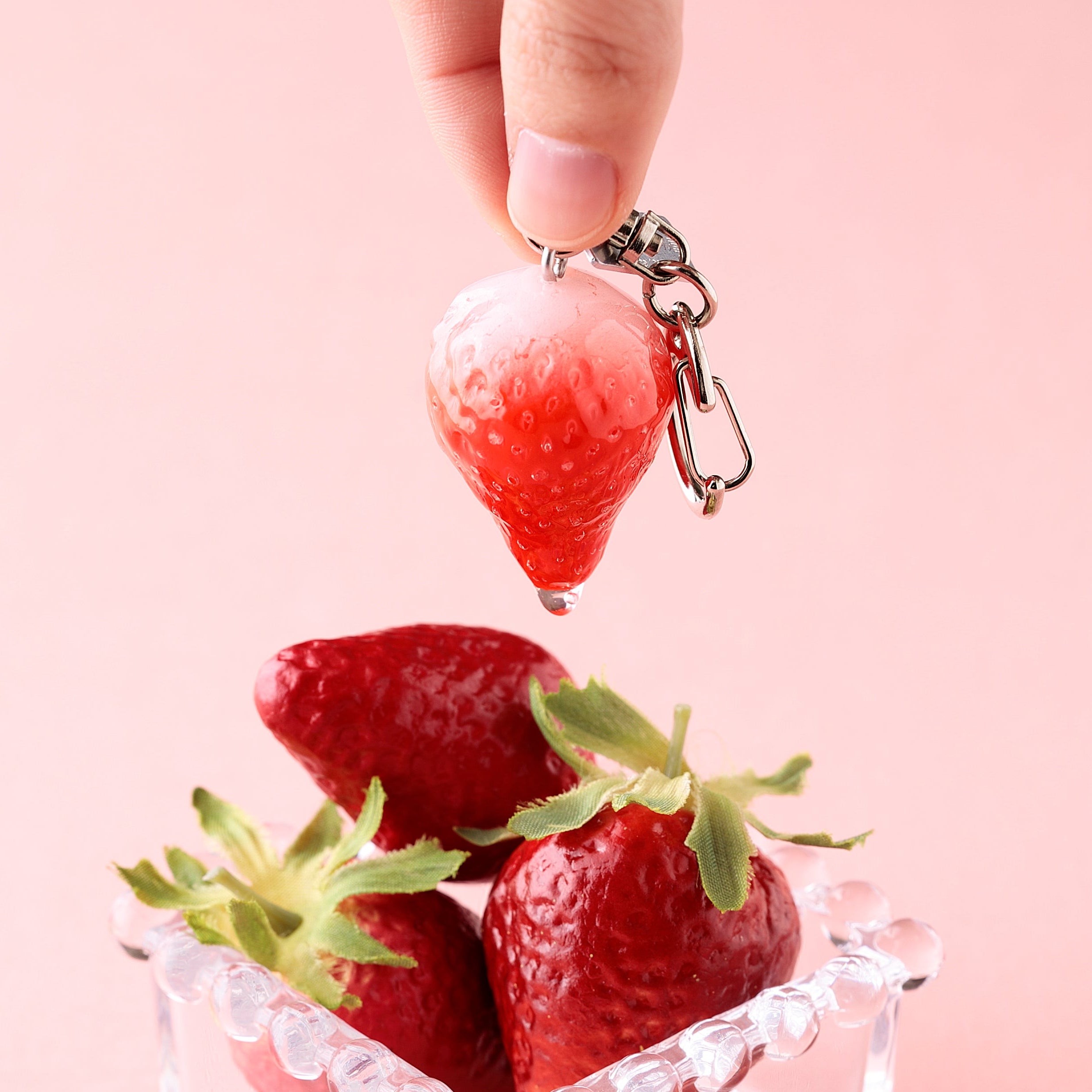 【いちご限定】キーリング いちご飴