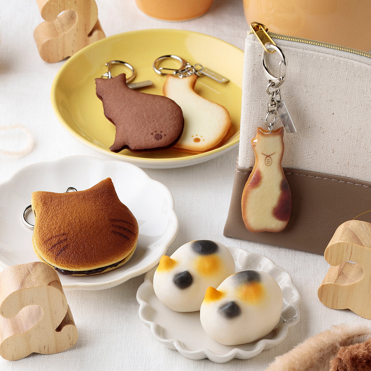【猫の日限定】キーリング 招きにゃんぐどしゃ