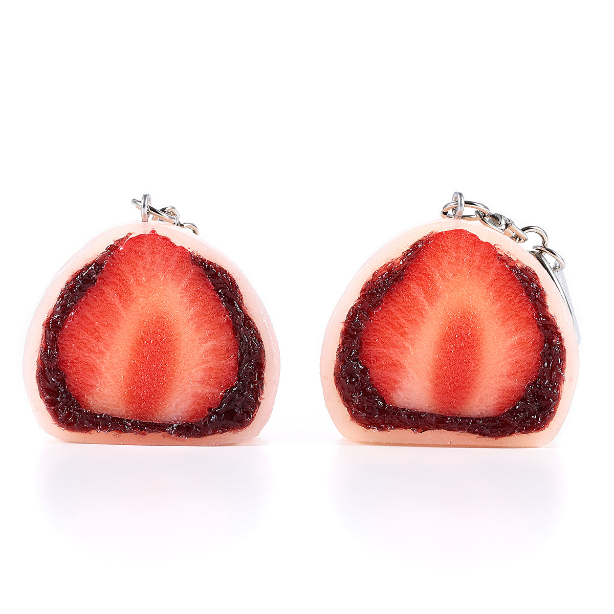 Keychain - Large Strawberry Daifuku