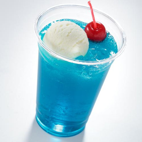 これは自分でつくる食品サンプルキット「さんぷるん ドリンクVol.3 トロピカルフロート」の完成イメージ写真です。