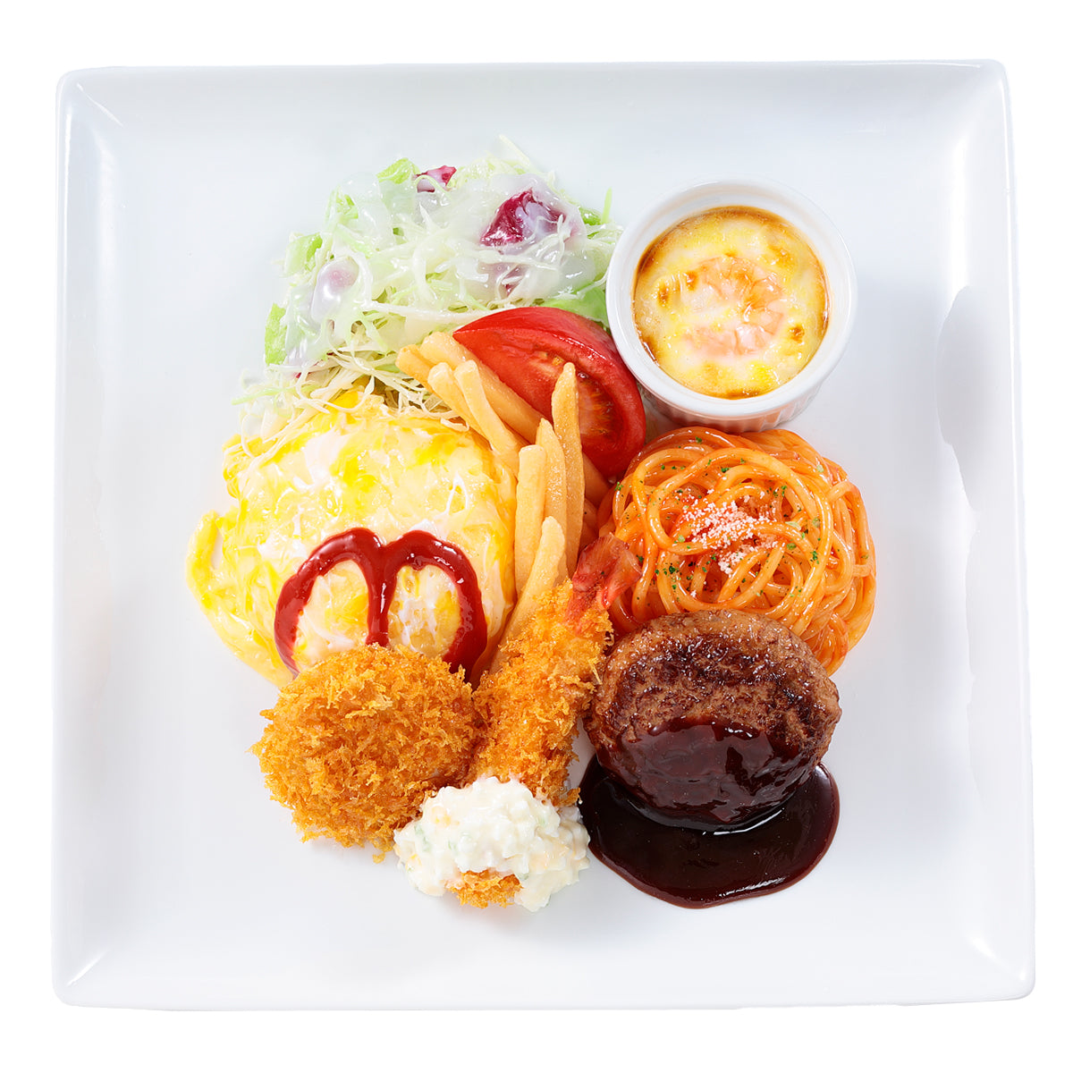 オリジナル食品サンプル「お子様プレート」の商品画像です。