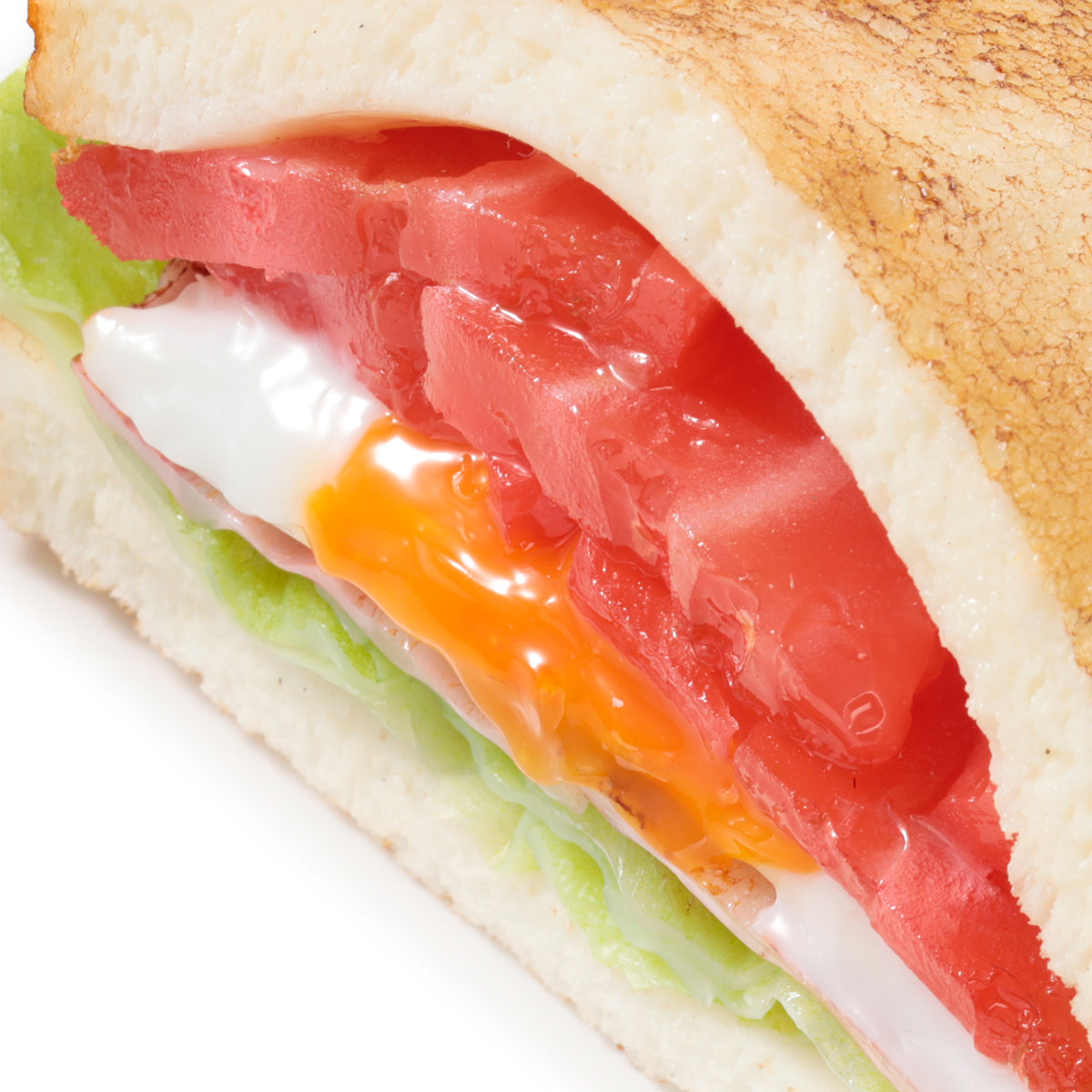 これは元祖食品サンプル屋の「ホットサンド」の商品アップ画像です。