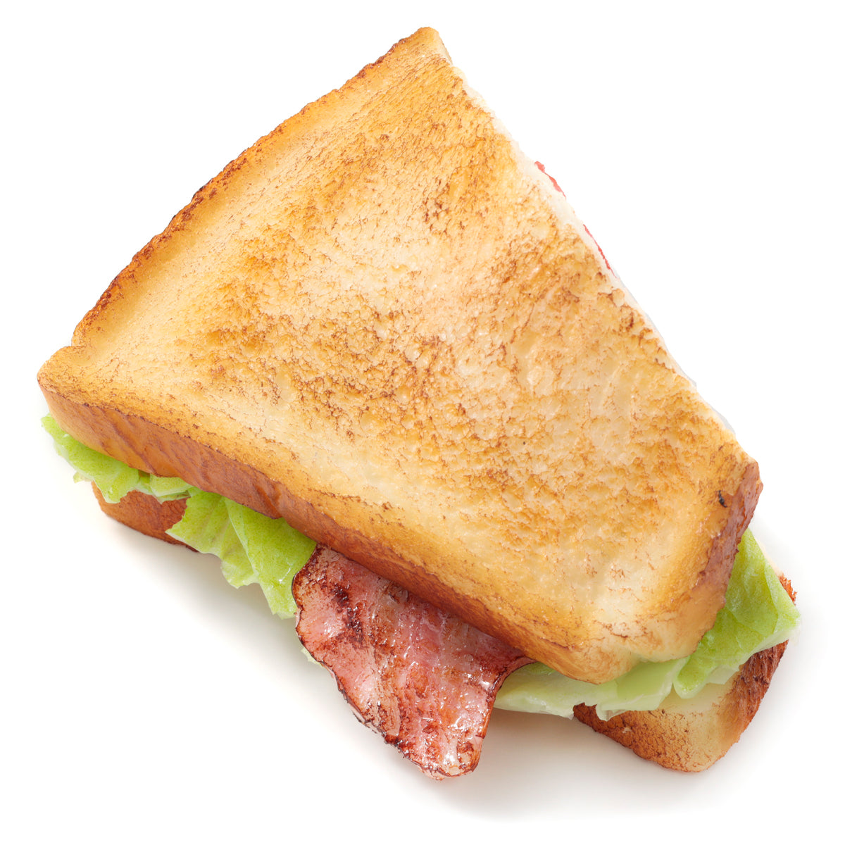 これは元祖食品サンプル屋の「ホットサンド」の商品裏面画像です。