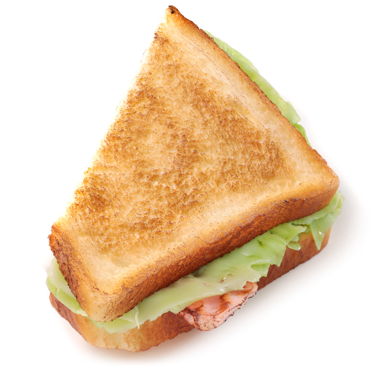 これは元祖食品サンプル屋の「ホットサンド」の商品裏面画像です。