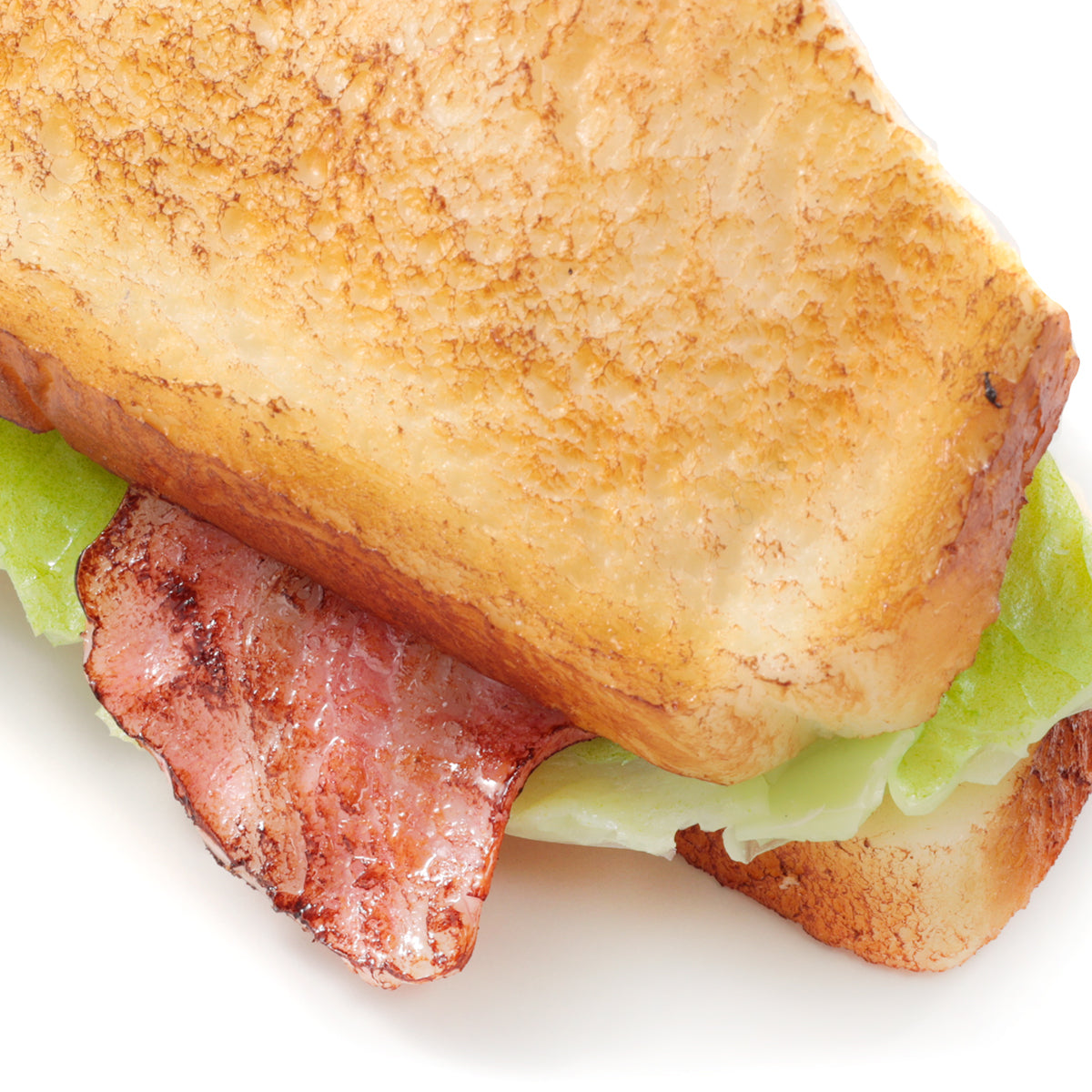 これは元祖食品サンプル屋の「ホットサンド」の商品アップ画像です。