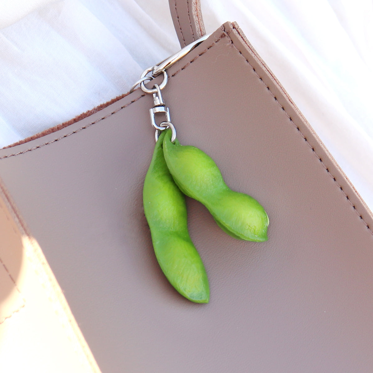 Edamame Keychain