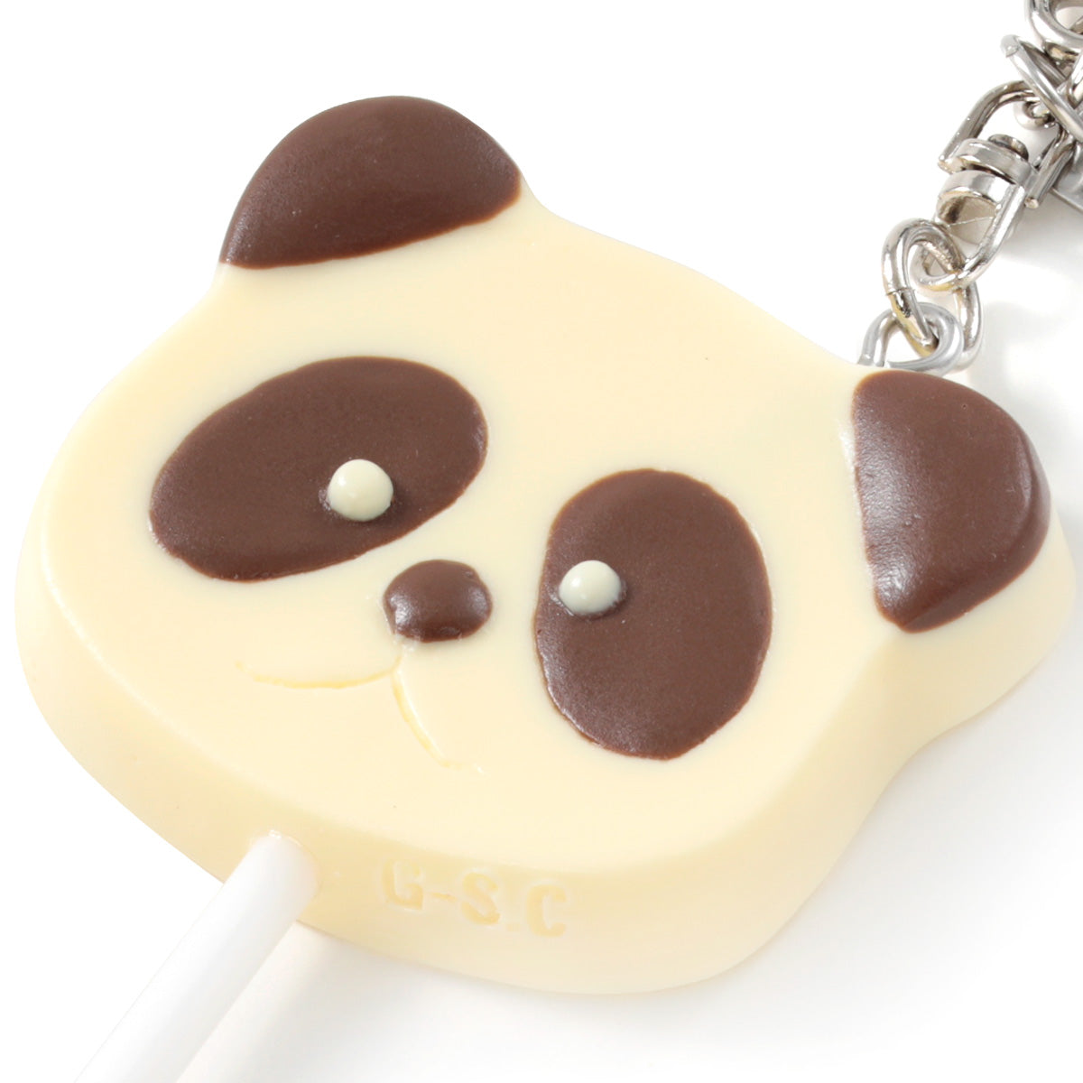キーリング パンダチョコ棒付き