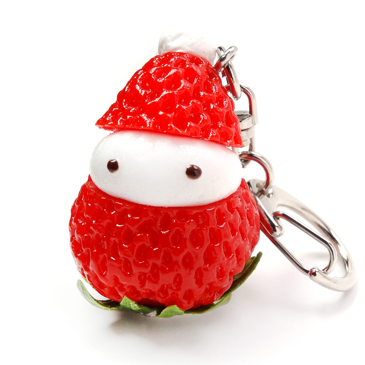 これは元祖食品サンプル屋【クリスマス限定】キーリング サンタクロースイチゴの商品写真です。