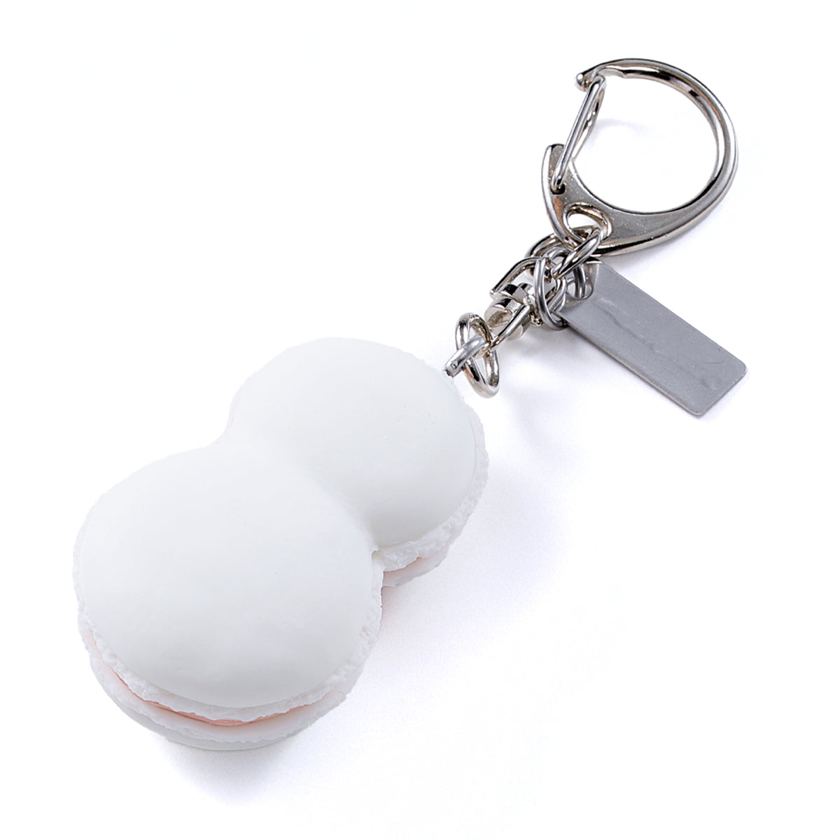 元祖食品サンプル屋【クリスマス限定限定】キーリング 雪だるまマカロンのイメージ品画像です。