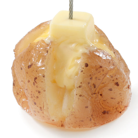 元祖食品サンプル屋「ジャガバターのクリップ」のアップの商品画像です。