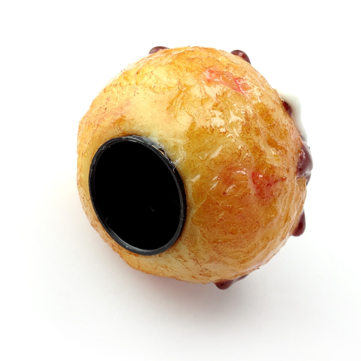 元祖食品サンプル屋の「印鑑マスコット たこ焼き」の商品裏面画像です。