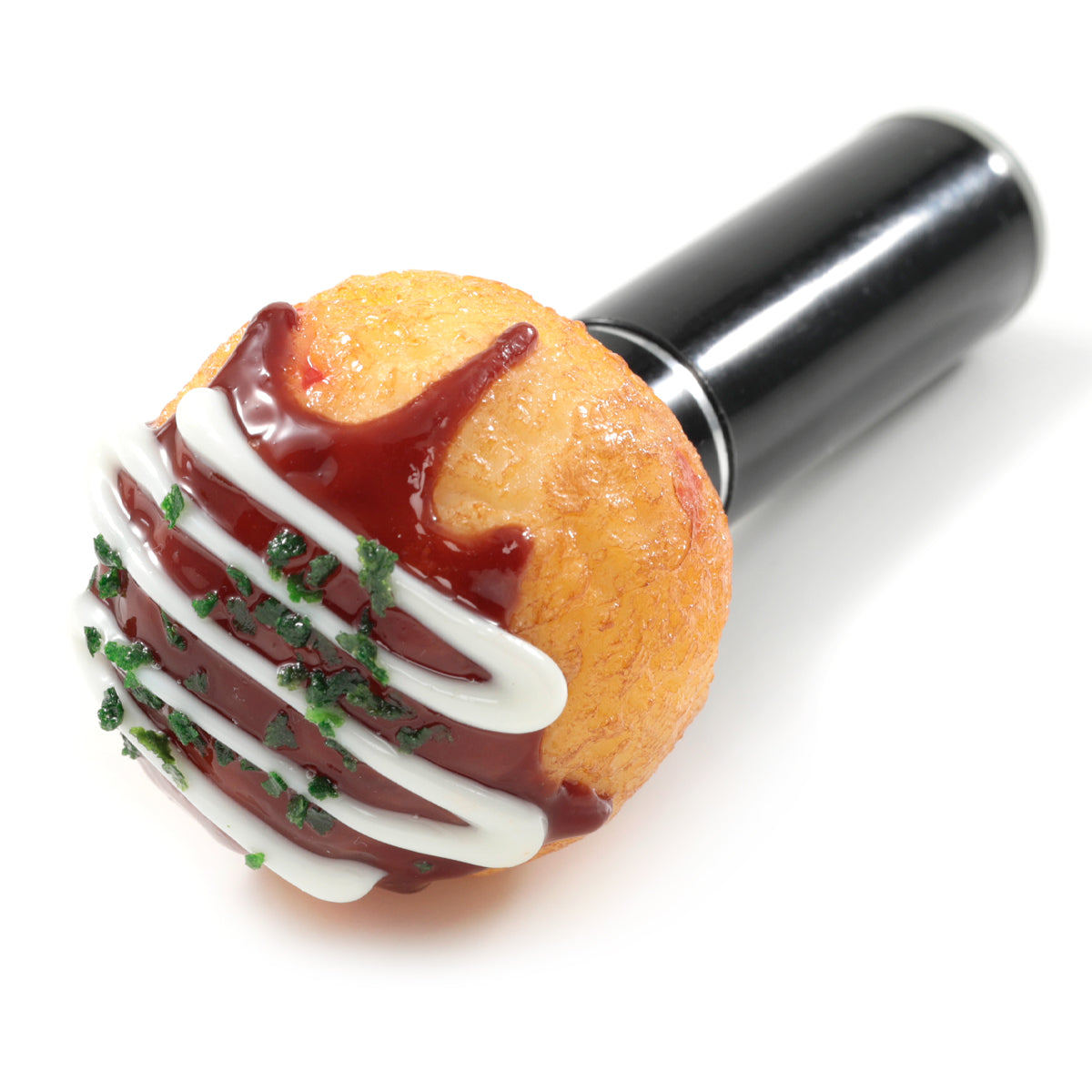 元祖食品サンプル屋の「印鑑マスコット たこ焼き」の商品使用イメージ画像です。