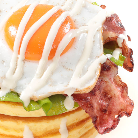 ベーコンエッグパンケーキ小物入れ