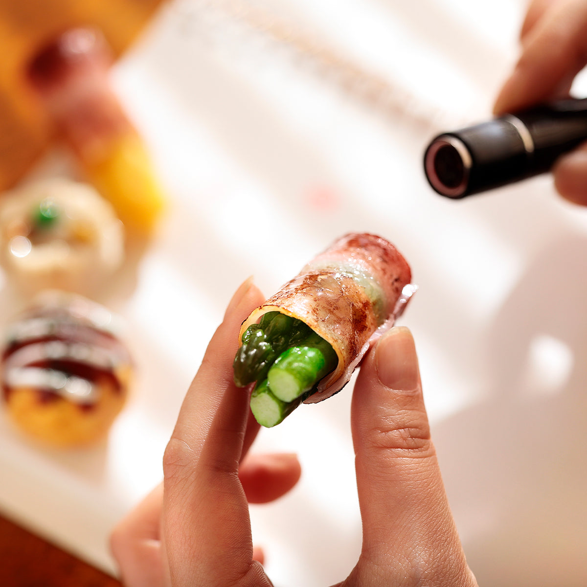 印鑑マスコット アスパラベーコン