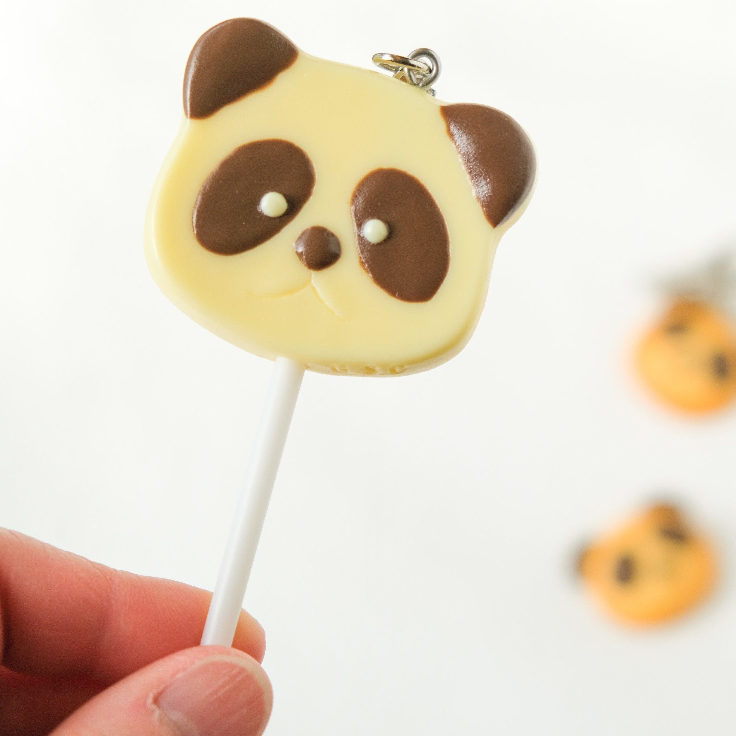 キーリング パンダチョコ棒付き