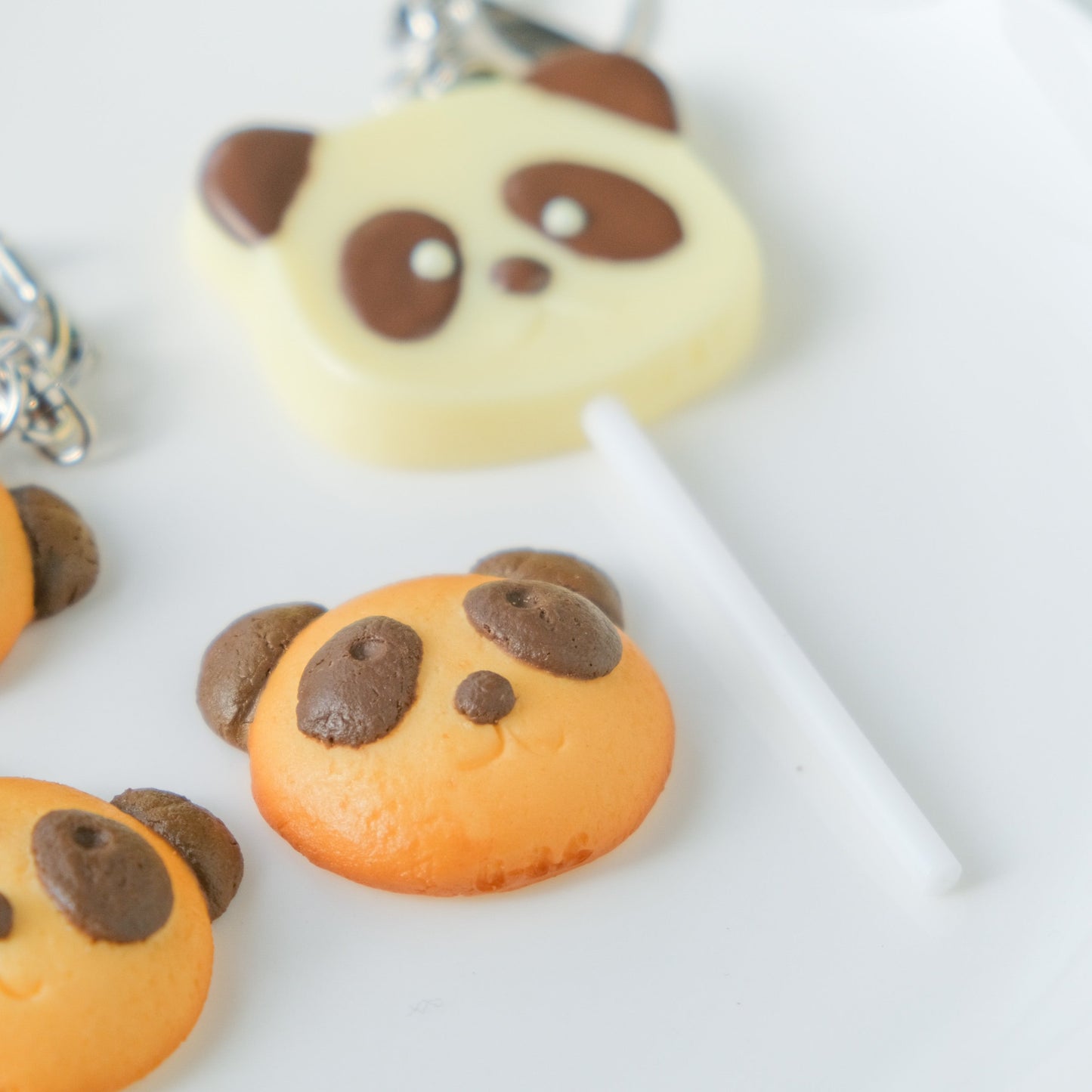 キーリング パンダチョコ棒付き