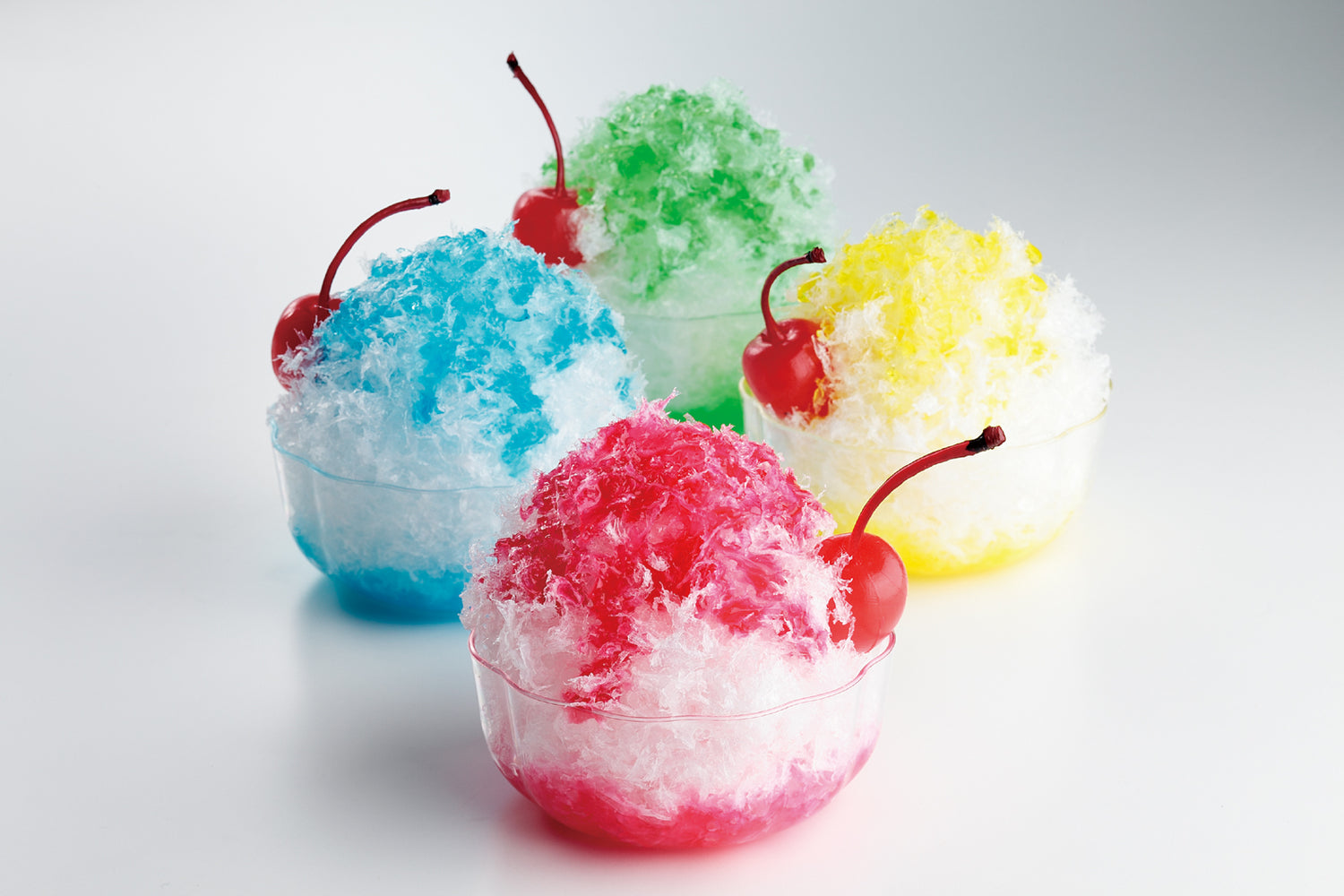 自分でつくる食品サンプル製作キット「さんぷるん かき氷」の完成イメージ画像です。