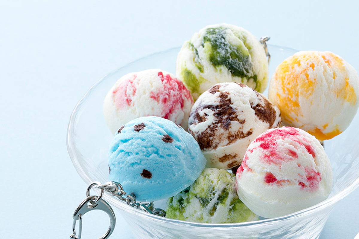 元祖食品サンプル屋「キーリング(IWASAKI) アイスクリーム」のイメージ写真です。
