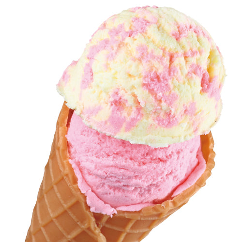 自分でつくる食品サンプル製作キット「さんぷるん アイスクリームvol.1 イチゴ」の完成イメージ画像です。