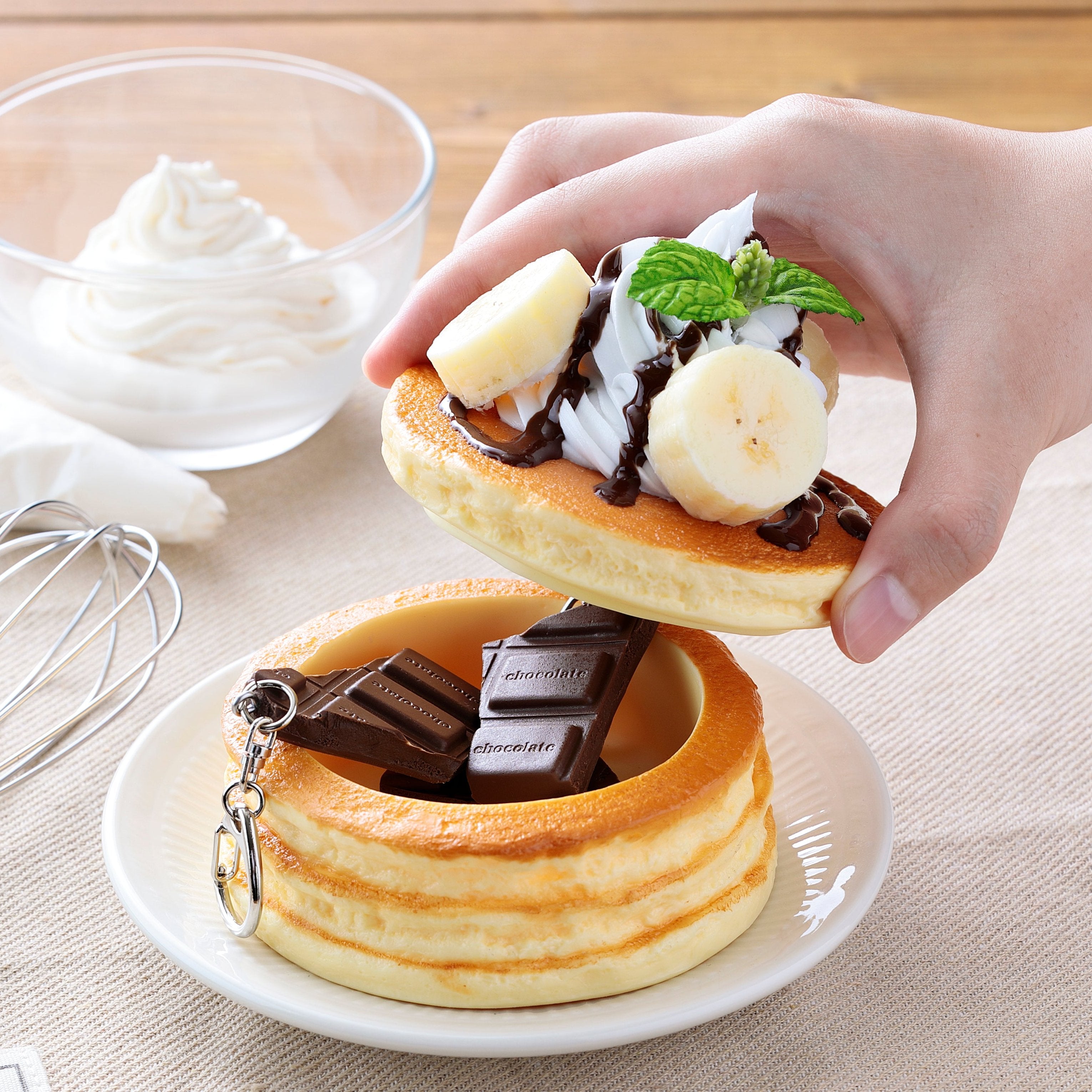 チョコバナナパンケーキの小物入れ