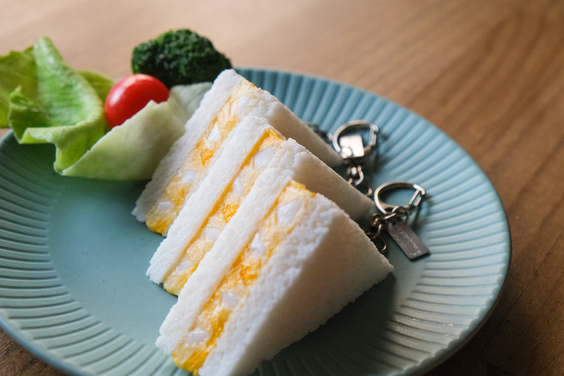 元祖食品サンプル屋「キーリング たまごサンド」