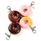 [Food Sample Day Limited] Chocolate-Dipped Donut Keyring (4 variations)