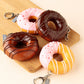 [Food Sample Day Limited] Chocolate-Dipped Donut Keyring (4 variations)