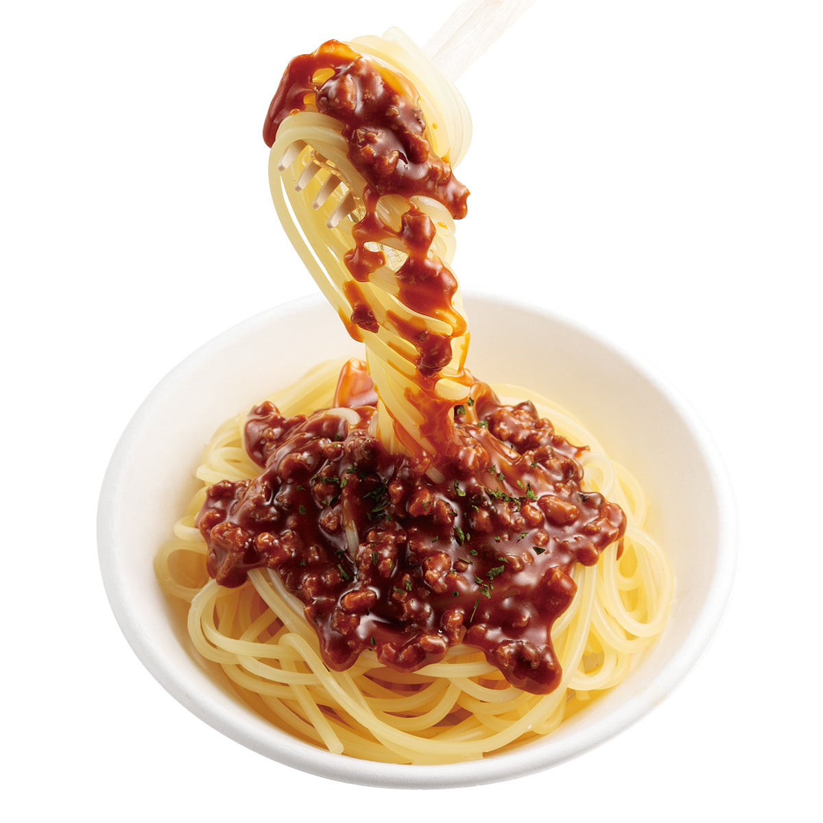 自分でつくる食品サンプル製作キット「さんぷるんvol.2 ミートソーススパゲッティ」の完成イメージがそうです。