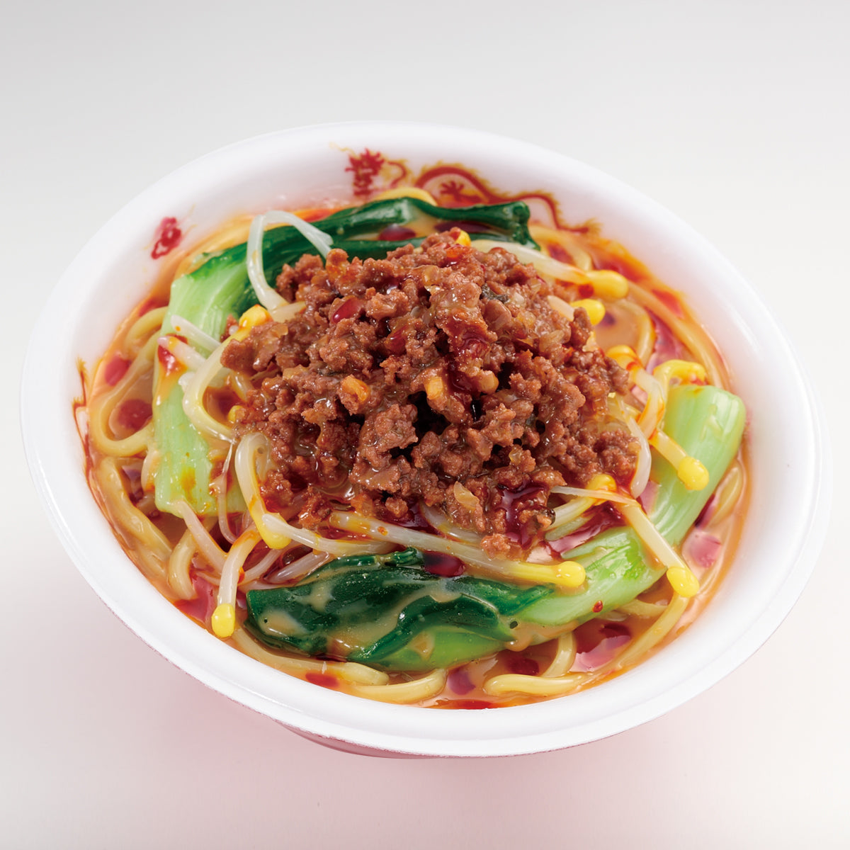 自分でつくる食品サンプル製作キット「さんぷるんvol.11 坦々麺」の完成イメージ画像です。