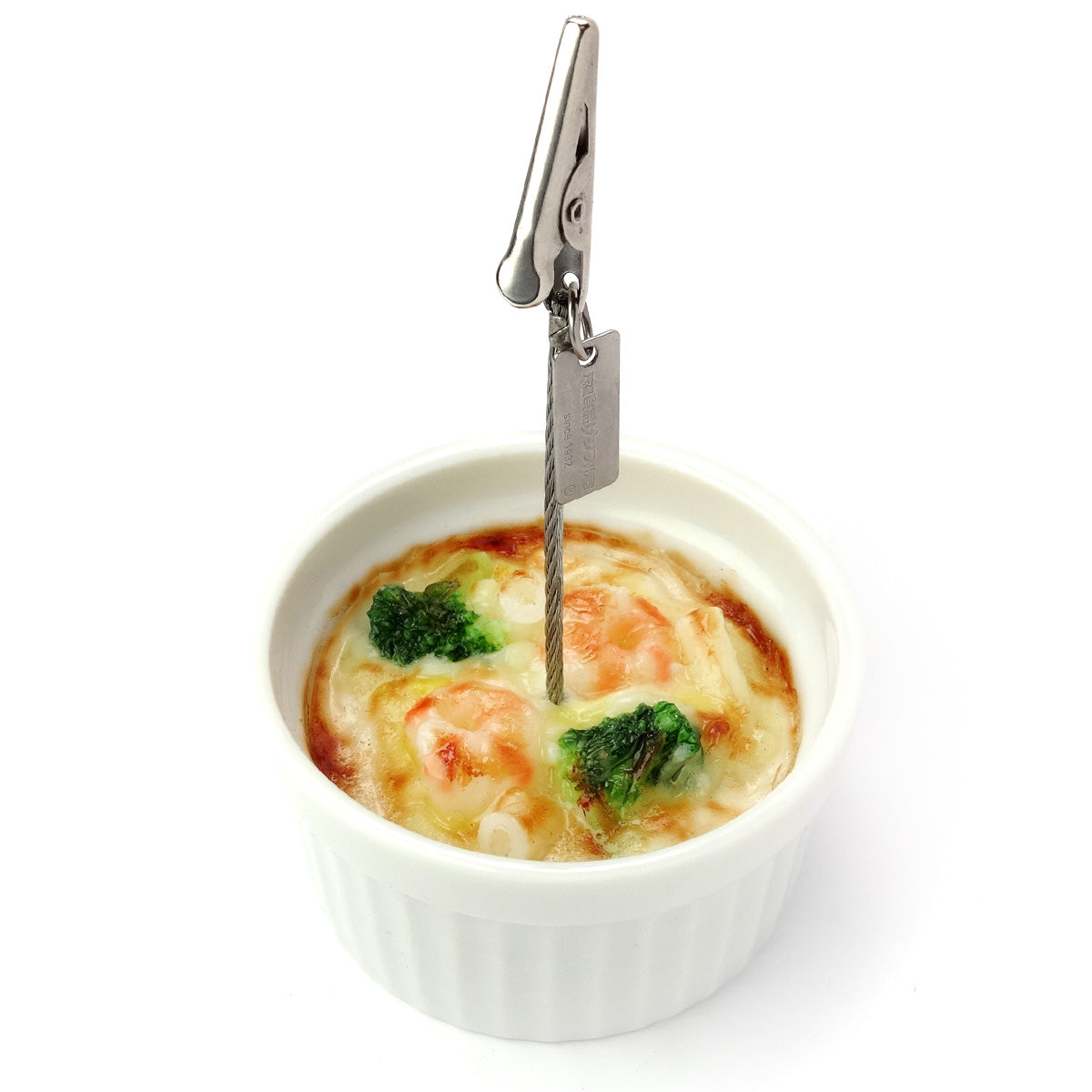 これは元祖食品サンプル屋の「グラタン クリップ」の商品画像です。