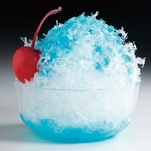 これは自分でつくる食品サンプルキット「さんぷるん かき氷 Vol.2 ブルーハワイ」の完成イメージ写真です。