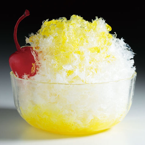 これは自分でつくる食品サンプルキット「さんぷるん かき氷 Vol.3 レモン」の完成イメージ写真です。