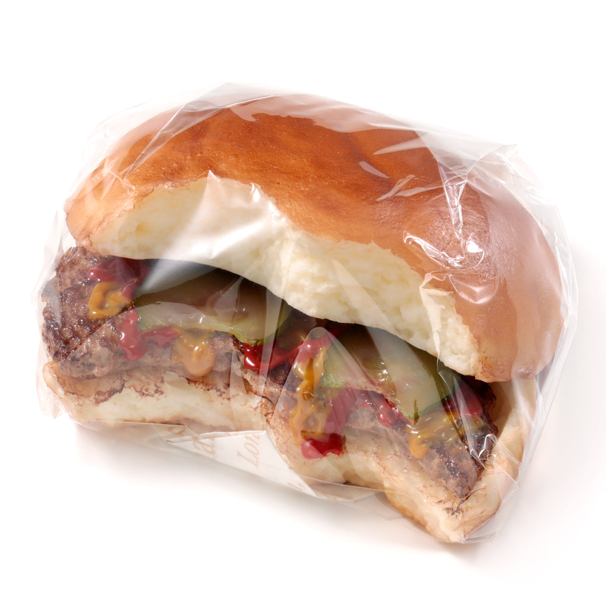 これは元祖食品サンプル屋の「ハンバーガー」の商品パッケージ画像です。