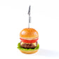 これは元祖食品サンプル屋「ハンバーガー　クリップ」の正面の商品画像です。