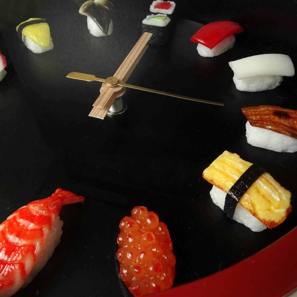 口コミ商品 寿司時計 掛け時計 食品サンプル 寿司 寿司桶 日本土産