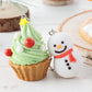 元祖食品サンプル屋【クリスマス限定限定】キーリング 雪だるまマカロンのイメージ品画像です。